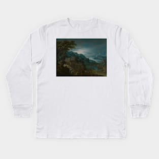 The Reconciliation of Jacob and Esau by Marten van Valckenborch Kids Long Sleeve T-Shirt